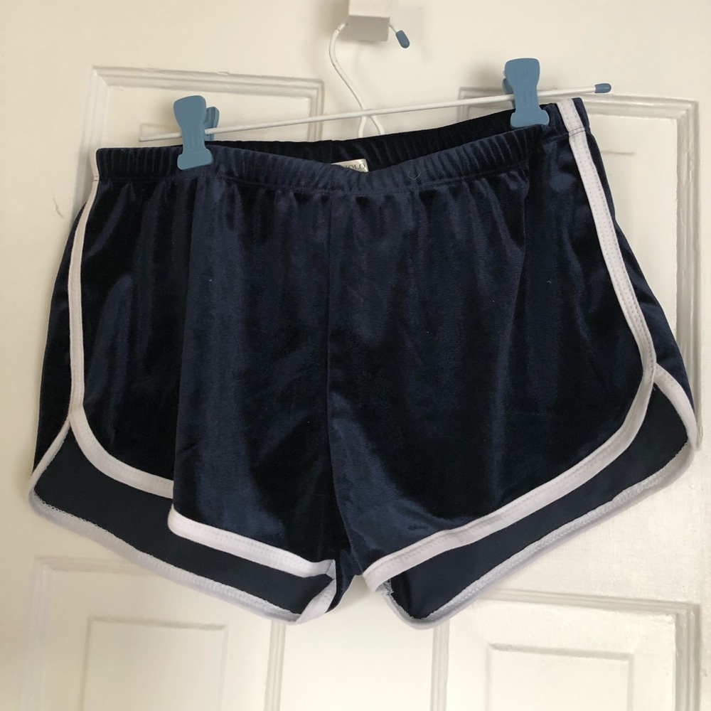 Ragstock velvet shorts
